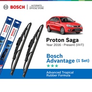 Bosch Advantage U Hook Wiper Set for Proton Saga VVT (22"/17")