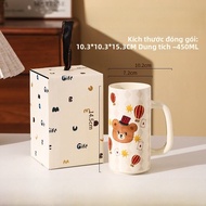 Cốc Cà Phê Gốm Dễ Thương Hình Gấu Trống Cốc Nước Dùng Trong Nhà Cốc Ăn Sáng Cốc Gốm Dễ Thương Cốc Cà