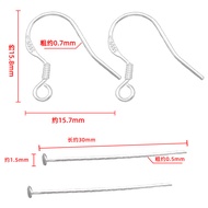 Handmade S999 Pure Silver Earring Hooks Pearl Connector round Mouth Pliers Jewelry Accessories Fashi