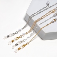 Eyeglasses Chain Metal Eyeglasses Accessories Pearl Pendant Diamond Eyeglasses Chain For Women