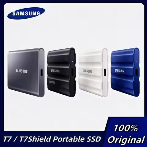 Samsung T7 portable NVMe T7Shield 1TB USB 3.2 Gen.2 SSD 2TB External Solid State Drive Speeds Up to 