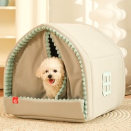 Kennel Winter Warm Dog House Small Dog Indoor Cat Nest Autumn and Winter Outdoor Closed Tent Winter Dog House