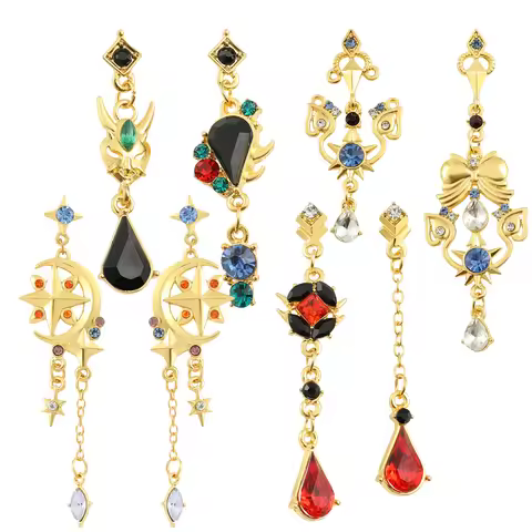 Genshin Impact Delicate Earrings, Zhongli Mona Xiao Barbatos Ayaka Kazuha Tartaglia Barbara Hutao Co