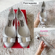 [Pre-Order] Ferragamo jelly shoes in silver