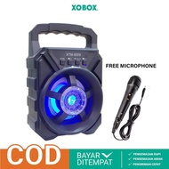 Murah-Plus Mic Speaker Bluetooth Portabel USB Flashdisk Radio/Speaker Tenteng