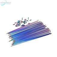 High Quality Bicycle Spokes Parts Accessories Fittings Kit Rainbow Set