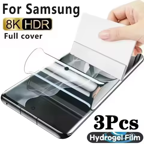 3Pcs Full Cover Hydrogel Film For Samsung Galaxy S22 Ultra Plus S22Plus S22Ultra Screen Protector