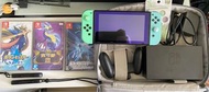 Nintendo Switch （原色有盒）手制動森色+3games