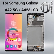 Original AMOLED For Samsung Galaxy A42 5G LCD Display Touch Screen with frame Assembly Digitizer For