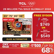 NEW | TCL C8K Premium QD-Mini LED 4k TV | 65 75 85 98 inch | HDR 4500 nits | 144 Hz VRR | 3840 Zones