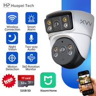 Smart Dual Lens Indoor CCTV Full HD Night Vision 360° View Good For Home Garden Yard Garage Store