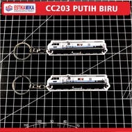 Estika.Mika - Gantungan Kunci Lokomotif CC203 Edisi Livery KAI 