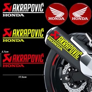 HONDA 3D Gel Resin Logo Badges AKRAPOVIC Exhaust Pipe Motorcycle Sticker for Honda Vario 150 ADV150 Vario150eSP Winner150 Wave125 PCX125 CB150