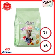 (BUNDLE DEAL) ENRICH Tofu Premium Super Clumping Cat Litter sand Tofu 2.5kg/ 7L - 1 CTN _ (6 packs) 