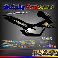 PCX Sticker Striping PCX Sticker Motor Honda PCX Variasi Transparan Thailook 008