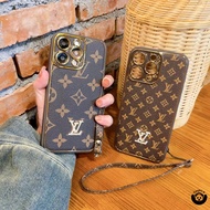 Phone Phone Case Luxury Leather Luxury Big Brand LV Protective Case Suitable for iPhone 12 13 14 15 