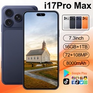 I17 Pro Max Smartphone 8GB+256GB 7.3inch 8000mAh Cellphone Face Access Android Phone