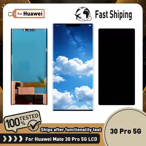 AMOLED For Huawei Mate 30 Pro 5G LCD Display Touch Screen Digitizer Assembly For Huawei LIO-N29 AL10