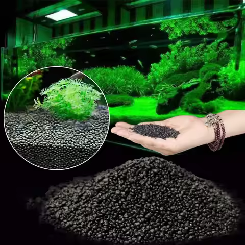 Fish Tank Water Grass Mud Plant Seed Soil Aquarium Bottom Sand Nutrient Soil Black Mud Water Grass T