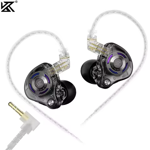 KZ Gale HIFI Earphones Linear Dynamic Drive Earphones Bass Music Earbud Noise Cancelling Replaceable