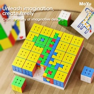 MoYu 3x3 5x5 Mosaic Cube 3by3 Puzzle Cube 5x5 Creative Building Blocks Puzzles 5x5x5 Photo Frame Fid