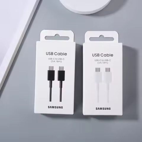 Original Samsung 1/1.8M USB Type C PD Cable Support 25W 3A Fast Quick Charging Cable For Galaxy Note