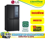 LG 431L Smart Inverter French Door Fridge with InstaView GC-V22FFQMB Refridgerator - Peti Sejuk