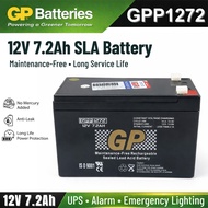 ORIGINAL GP 12V 7.2Ah Rechargeable Sealed Lead Acid Battery - GPP1272 GP BackUp Battery 12V7.2AH Rec