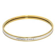 กำไลข้อมือ Hermes Uni โลหะเคลือบอีนาเมล [มือสอง]