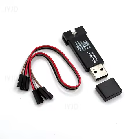 1Set ST LINK Stlink ST-Link V2 Mini STM8 STM32 Simulator Download Programmer Programming With Cover 