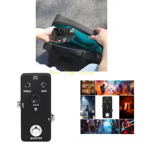 92ME Electric Guitar Effect Pedal True Bypass Two Segment Effect Device Pedalboard Guitar Part Guita