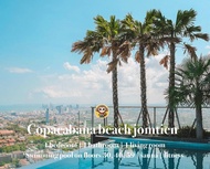 Pangsapuri 29 m² dengan 1 bilik tidur dan 1 bilik mandi peribadi di Pantai Jomtien (Copacabana奢华海景套房