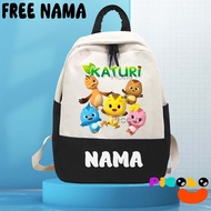 (FREE NAME) NEWEST UNISEX KATURI ANIMATION MOTIF KINDERGARTEN-ELEMENTARY SCHOOL BACKPACK