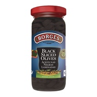 BORGES OLIVES PITTED BLACK 340G