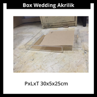 Box Wedding Akrilik PxLxT 30x5x25cm
