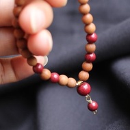 春秋手作 | 高含量硃砂 | 6mm紫金砂 檀木珠 | 開運