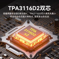 Mini Power Amplifier Bluetooth 5.3 Home Power Amplifier 200W Dual Channel