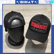 DSQUARED2 Men's and Women's Fashion Button Buckle Baseball Cap, Dsquared2 Mesh Khaki Hat Born in Can