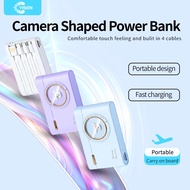 Camera powerbank 20000mah build in 4 cable PD type-c fast Charging for iOS Android