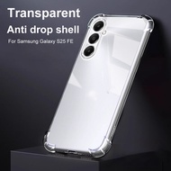 Clear Silicone Protector Case For Samsung Galaxy S25 FE S 25FE 25 FE S25FE 6.7 inches Shockproof Bac