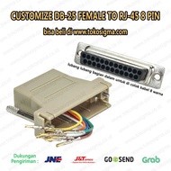 Customized DB25 Female to RJ45 MODULAR ADAPTER
