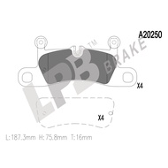 LPB Brake pad ReaR NA20250 VW Touareg 2nd Gen 7P5 3.6 FSI 11'-,Porsche Cayenne (92A) 3.6 GTS 11'-13'