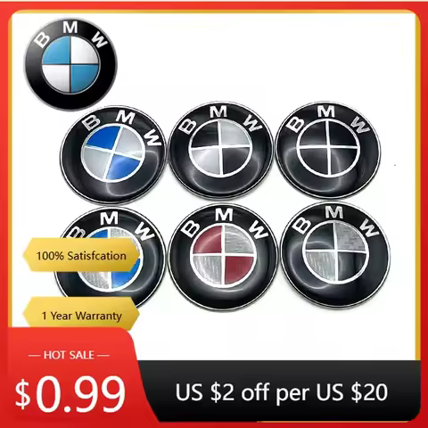 Interior Mouldings 2025 Hot For BMW 45mm Car Steering Wheel Badge Emblem Sticker Auto-Styling For BM