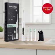 Electric Toothbrush 2-in-1 for Teeth Cleaning, Tartar Removal, 5 Modes, 2 Replacement Heads  Berus G