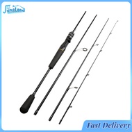 FunsLane Portable Fishing Rod 4 Sections Telescopic Spinning Rod/ Casting Rod For Fishing Carbon Rod