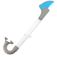 LING2O ท่อดำน้ำเด็กยอดฮิตจากอเมริกา ท่อดำน้ำแฟชั่นคุณภาพสูง SHARK BITE SHARK FIN SNORKEL MISTY BLUE 