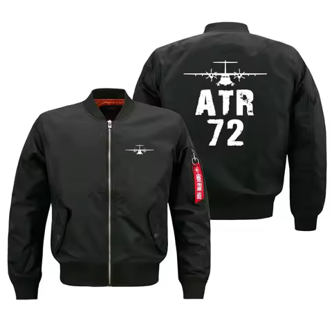 ATR 72 Autumn Winter Outdoor Windproof Man Baseball Coats Pilots Military Flight Aviation Men Ma1 Bo