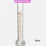 กระบอกตวง การตวงปริมาตร ชนิดแก้ว ขนาด 5ml 10ml 25ml 50ml 100ml Glass measuring cylinder