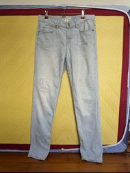H&amp;M 漸層 直條紋 牛仔褲