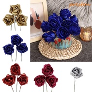 PRESTON Foam Roses 10pcs Blue Roses Bride Bouquet Wedding Party Decor Decoration